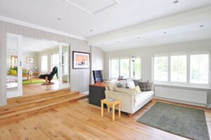 Plancher chauffant dans un intérieur en Wallonie